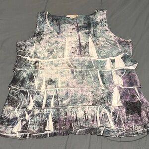 Tiered Sleeveless Lined Top from Coldwater Creek, Size XL